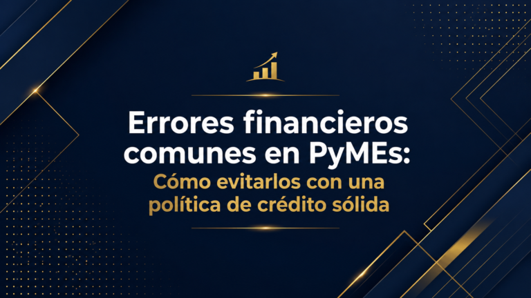 Errores financieros comunes en pymes: Cómo evitarlos con una política de crédito sólida